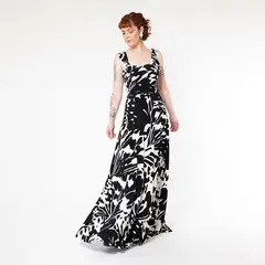 NATALIA SEGUEL - Vestido Mercedes Negro Manchas