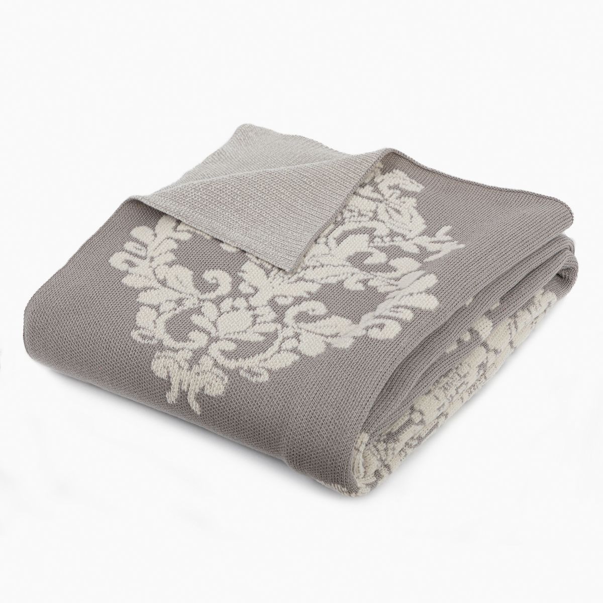 NINA HERRERA - Manta Tejida Monclair Gris