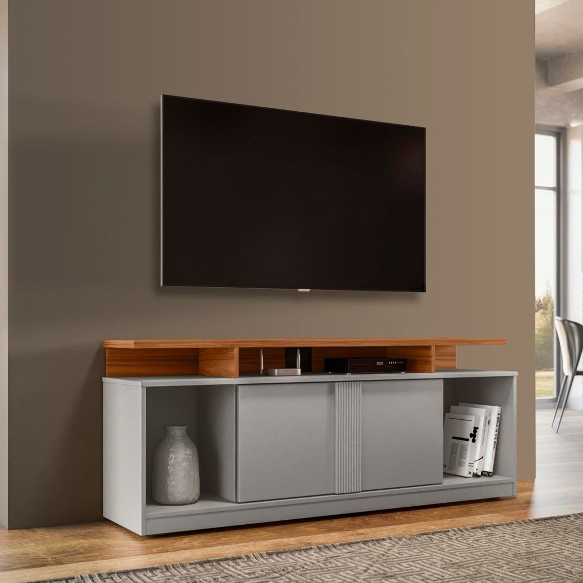 YARDAS - Rack Estante Yardas Milan 65 Pulgadas Bicolor 766