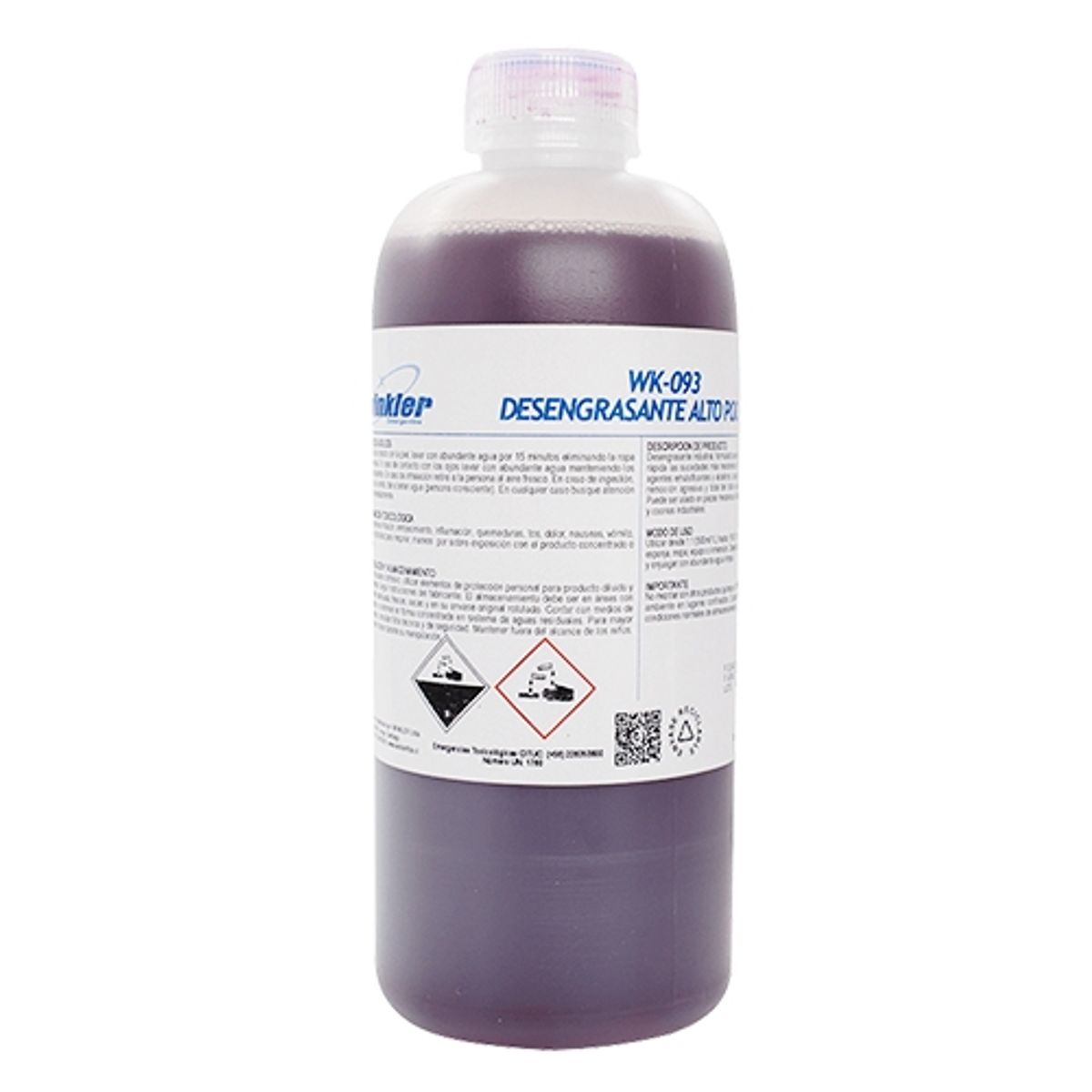 WINKLER - Desengrasante Alto Poder Industial Concentraro Winkler 1 Litro