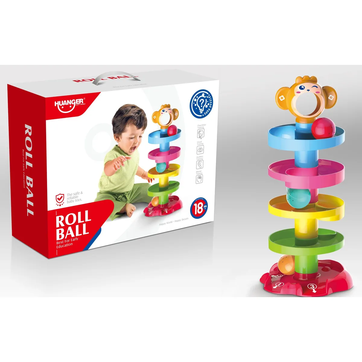 GENERICO - Juego didáctico pelotitas Roll Ball