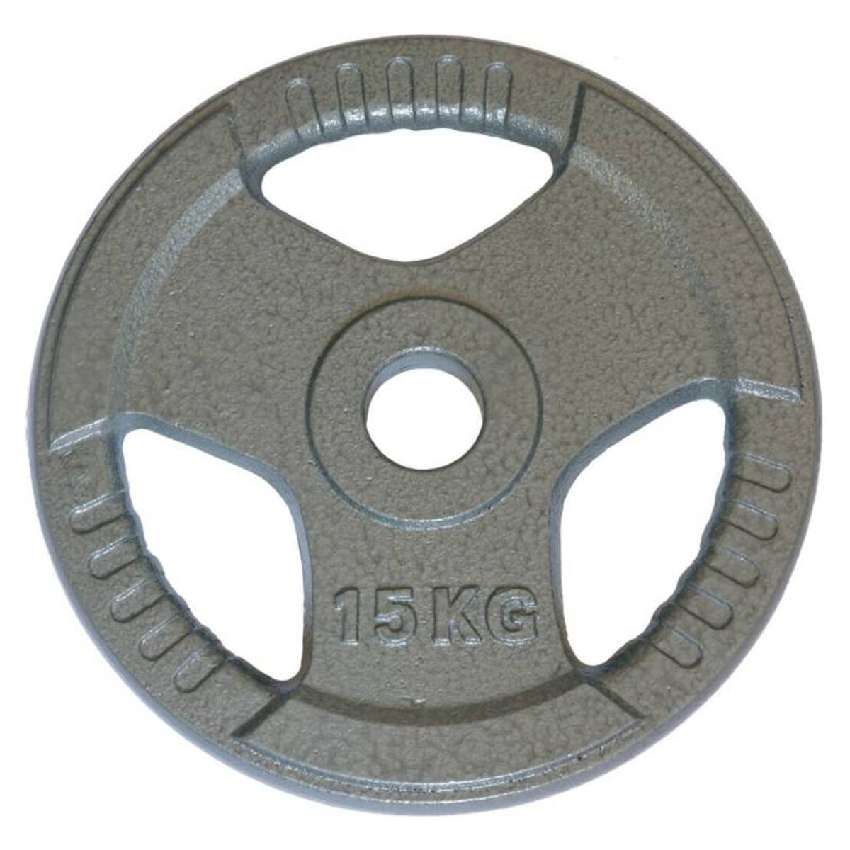 GENERICO - Par de discos olímpicos de acero 3 GRIP de 15 kg (Total 30 kg)