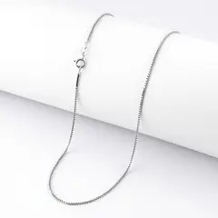 JOYAS MYTOKE - Cadena Veneciana 50cm Plata Fina 925 Mujer Juvenil