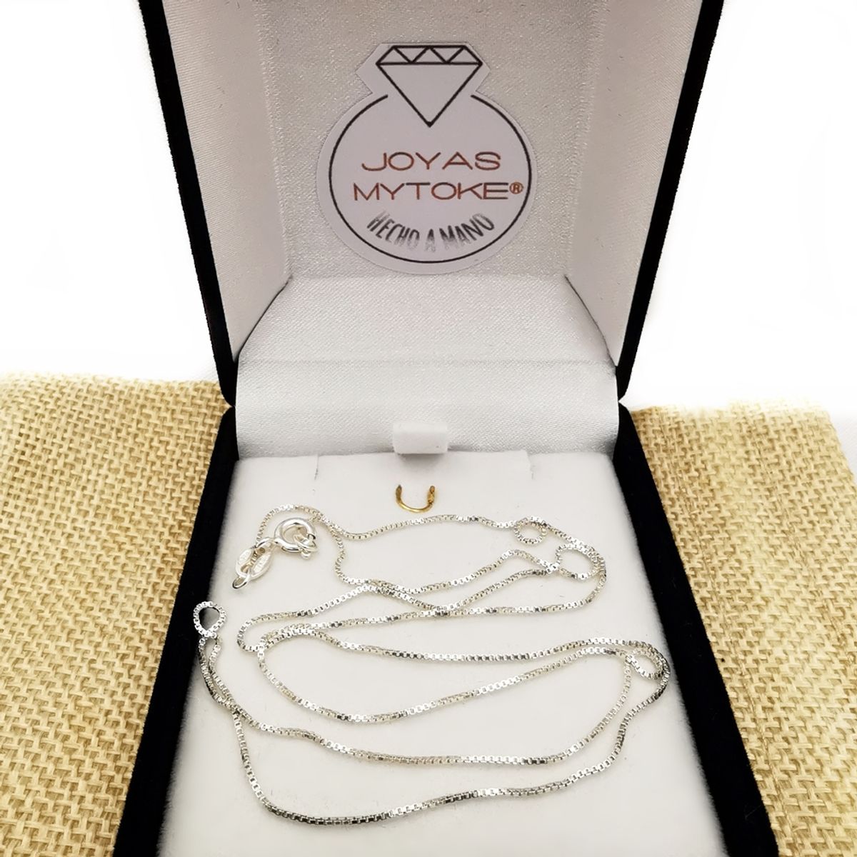 JOYAS MYTOKE - Cadena Veneciana 50cm Plata Fina 925 Mujer Juvenil