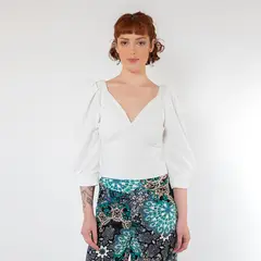 NATALIA SEGUEL - Polera Margaret Blanco