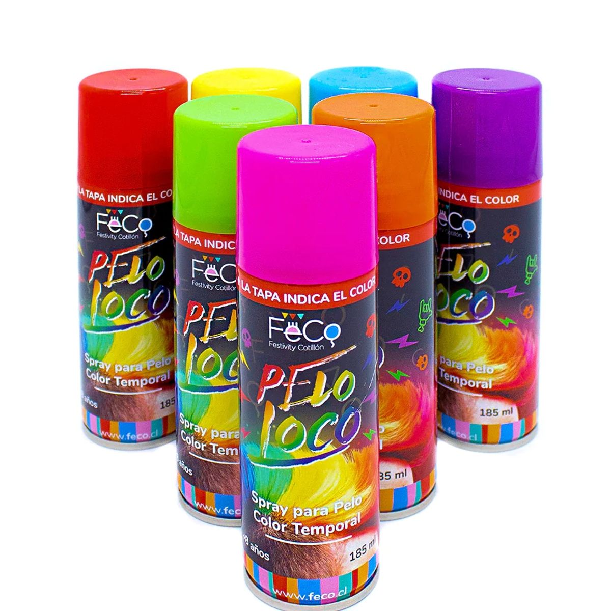 GENERICO - Pintura Temporal Pelo Spray 185ml Morado