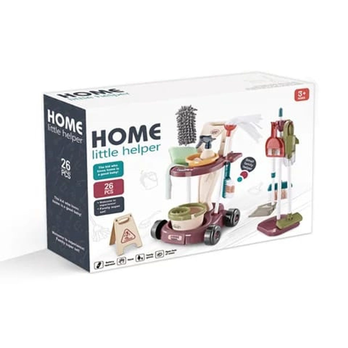 GENERICO - Set Aseo Little Helper Juguete Didáctico Limpieza 26 piezas