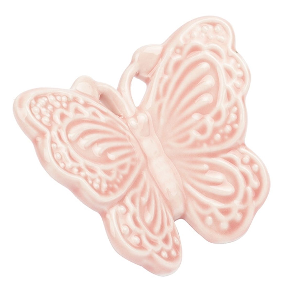 HERRERA MAISON - Figura Mariposa Ceramica Rosado 6 CM