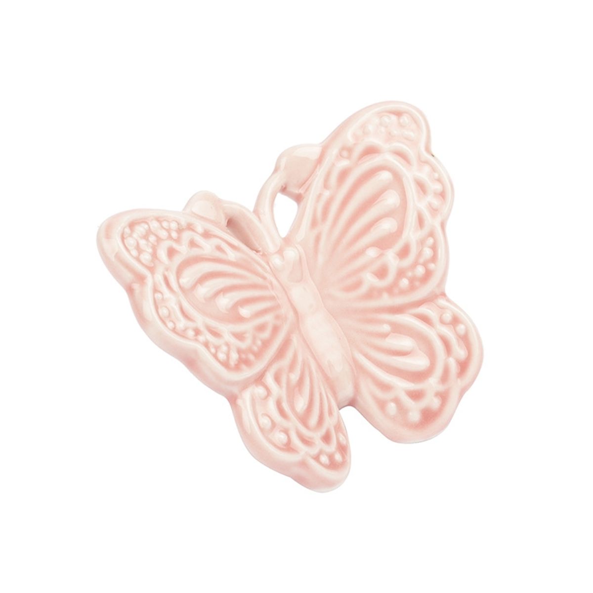 HERRERA MAISON - Figura Mariposa Ceramica Rosado 6 CM