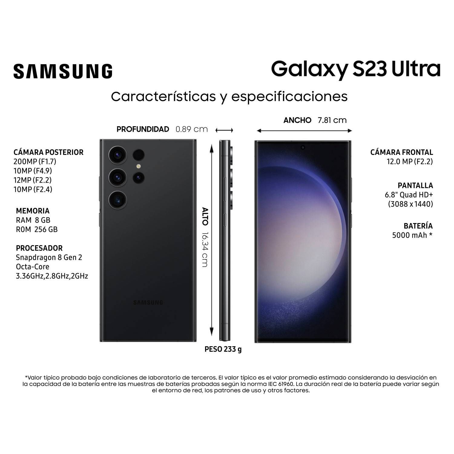 SAMSUNG Samsung Galaxy S23 Ultra 5G 256GB - Reacondicionado