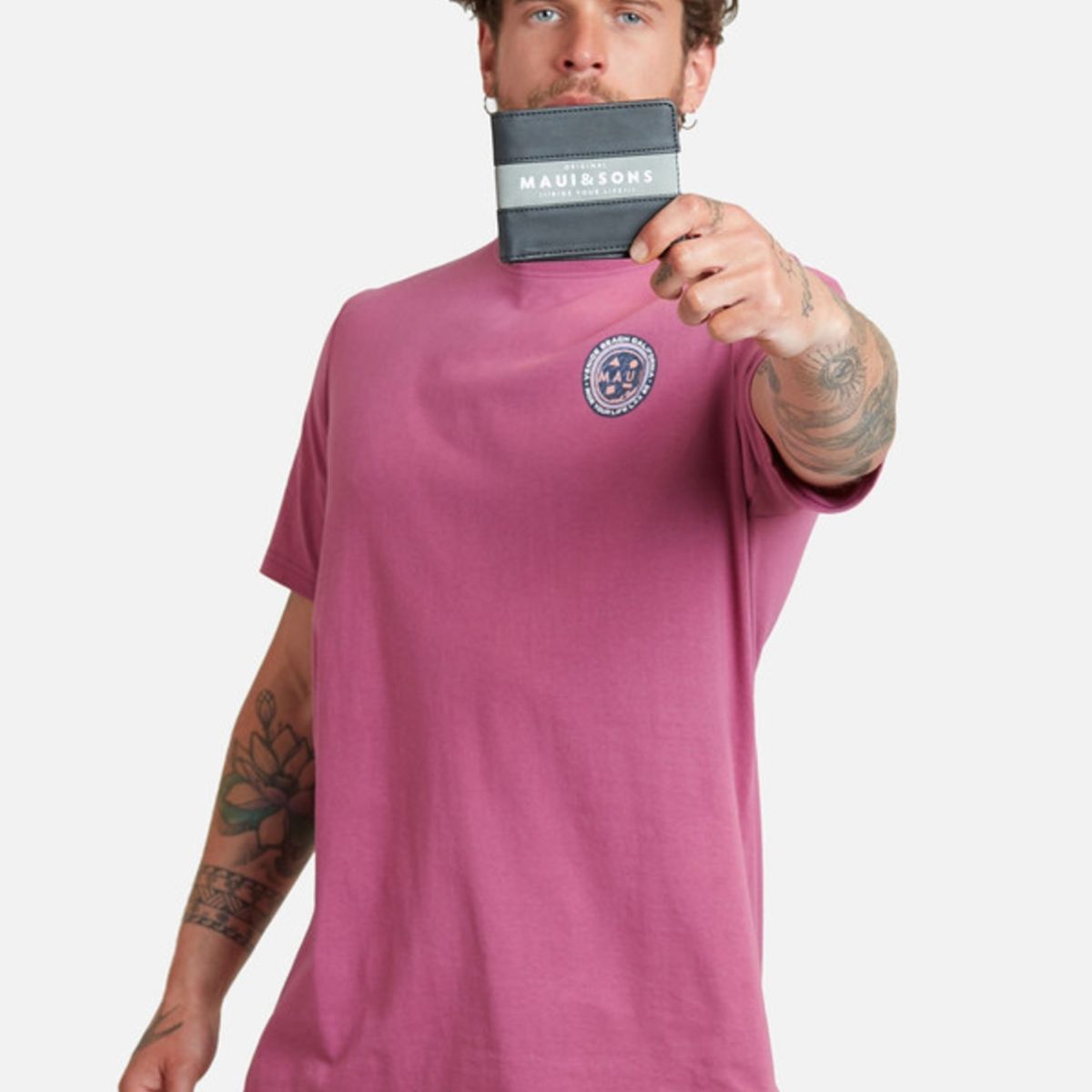 MAUI AND SONS - Pack Polera Billetera Rojo 5AV1761 Hombre Maui and sons