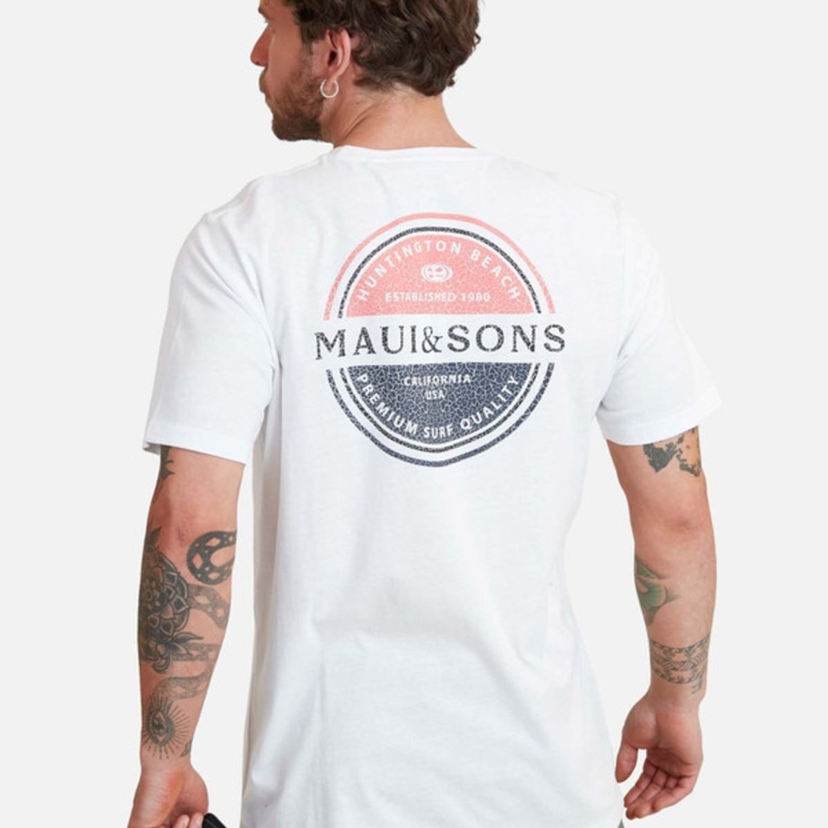 MAUI AND SONS - Pack Polera Billetera Blanco 5AV1762 Hombre Maui and sons