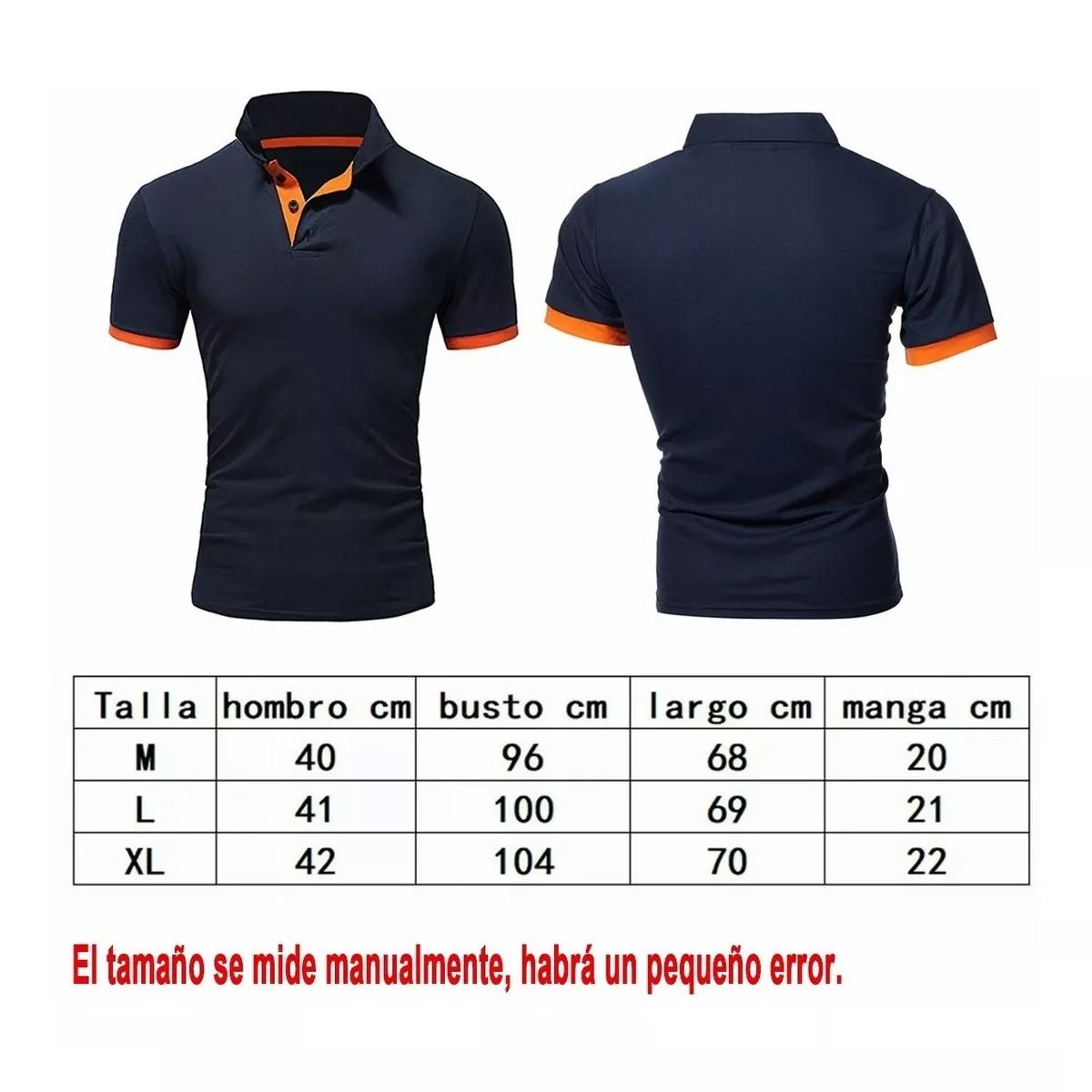 EDWINAYY - Polera Piqué Hombre Botones Manga Corta Premium Textura