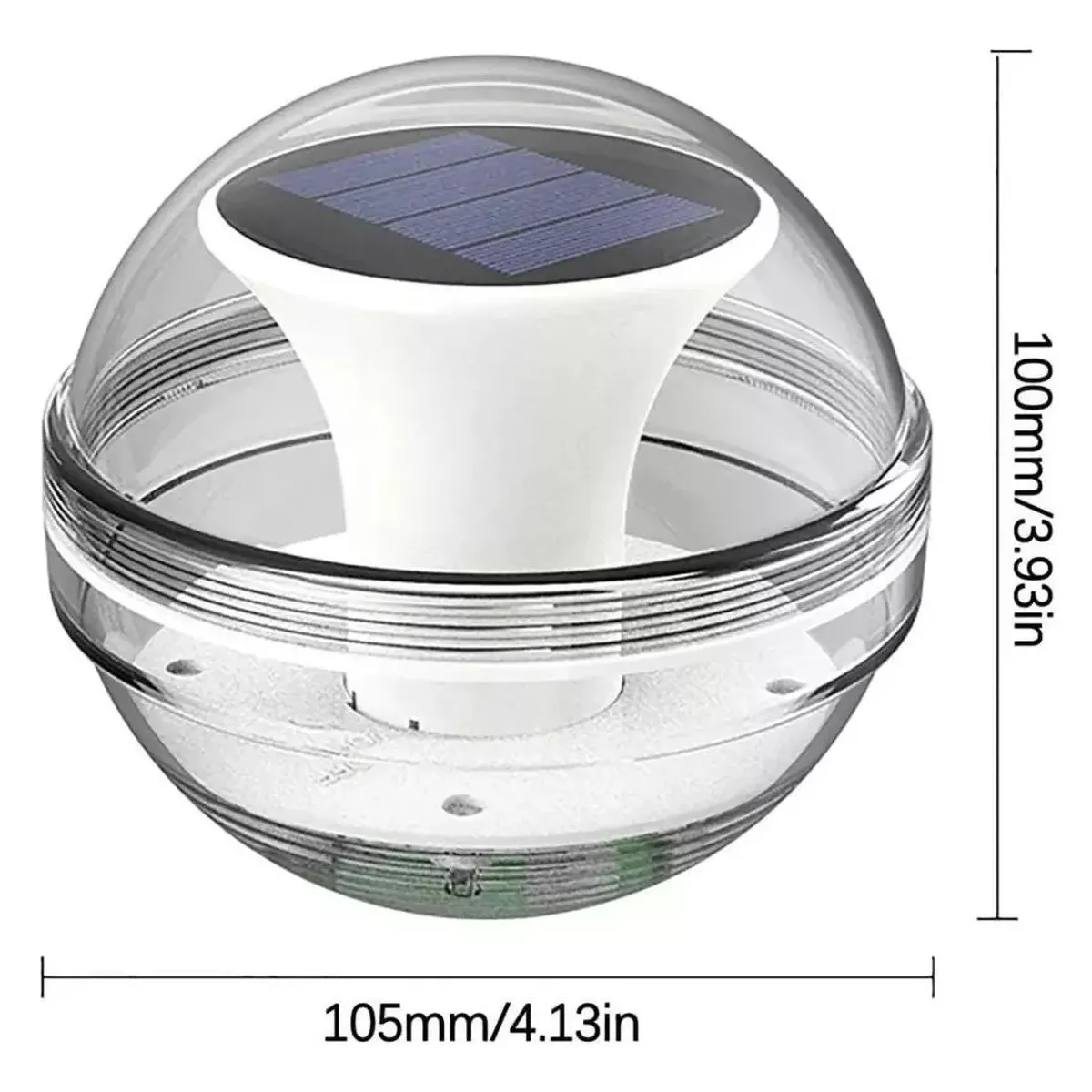 KUANGYE - 2 Pack Luces Led Piscina Flotantes Rgb Led Carga Solar