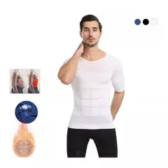 EDWINAYY - Poleras Compresion Hombre Faja Polera Reductora Hombre Manga