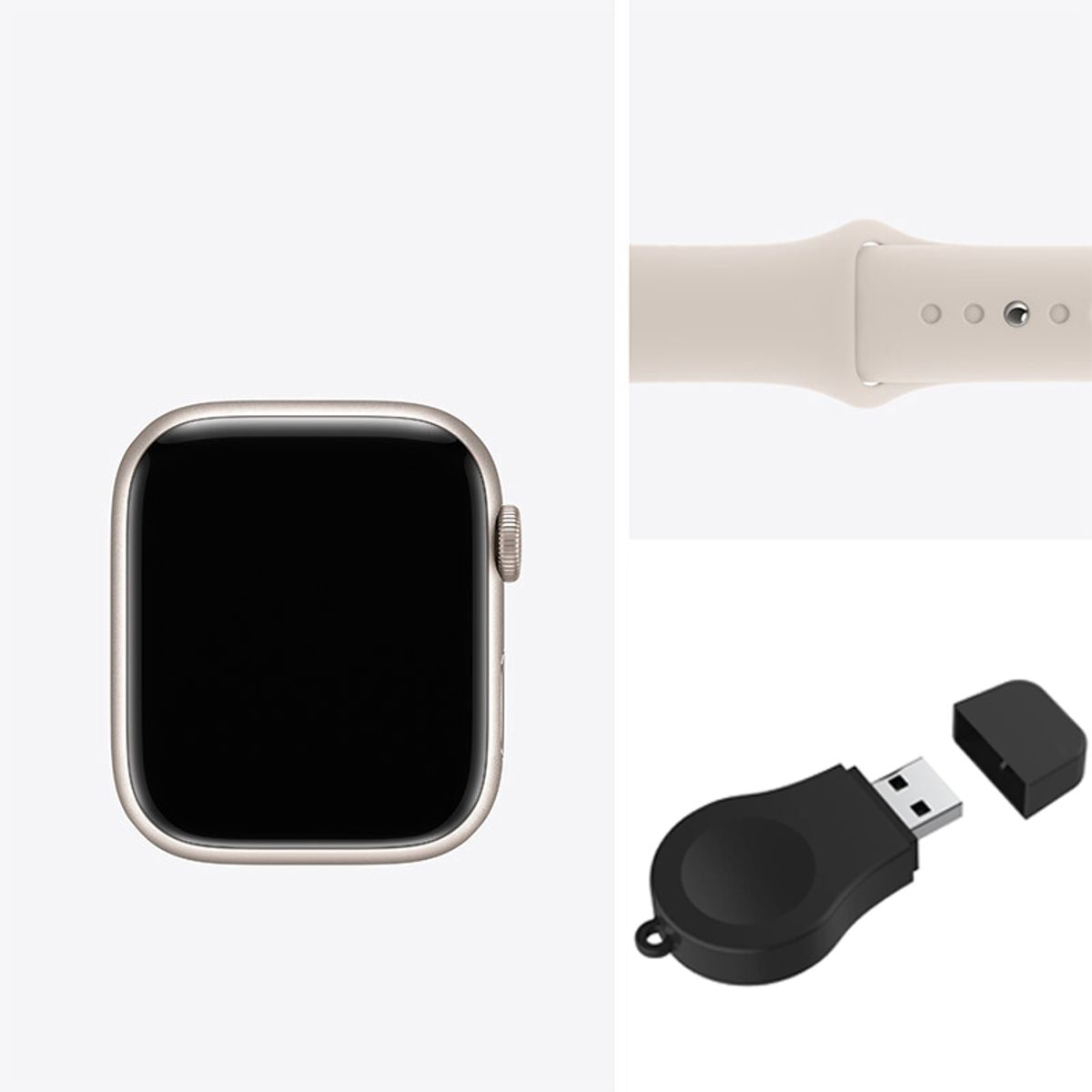 APPLE - Apple Watch Series 7 41mm GPS - Blanco Reacondicionado(Semi Nuevo)