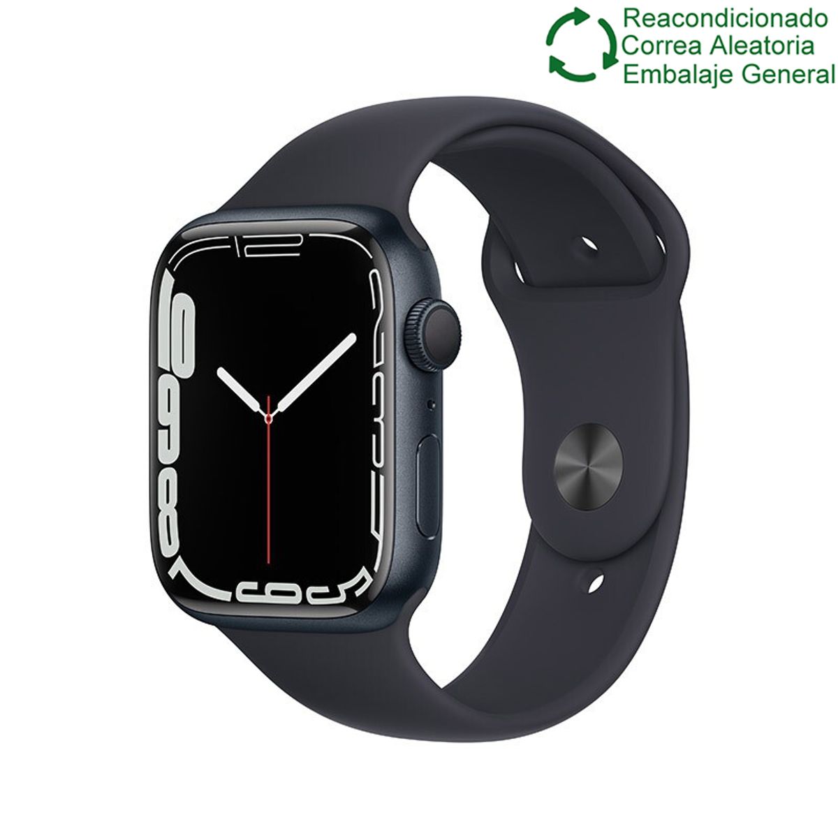 APPLE - Apple Watch Series 7 45mm GPS - Negro Reacondicionado(Semi Nuevo)