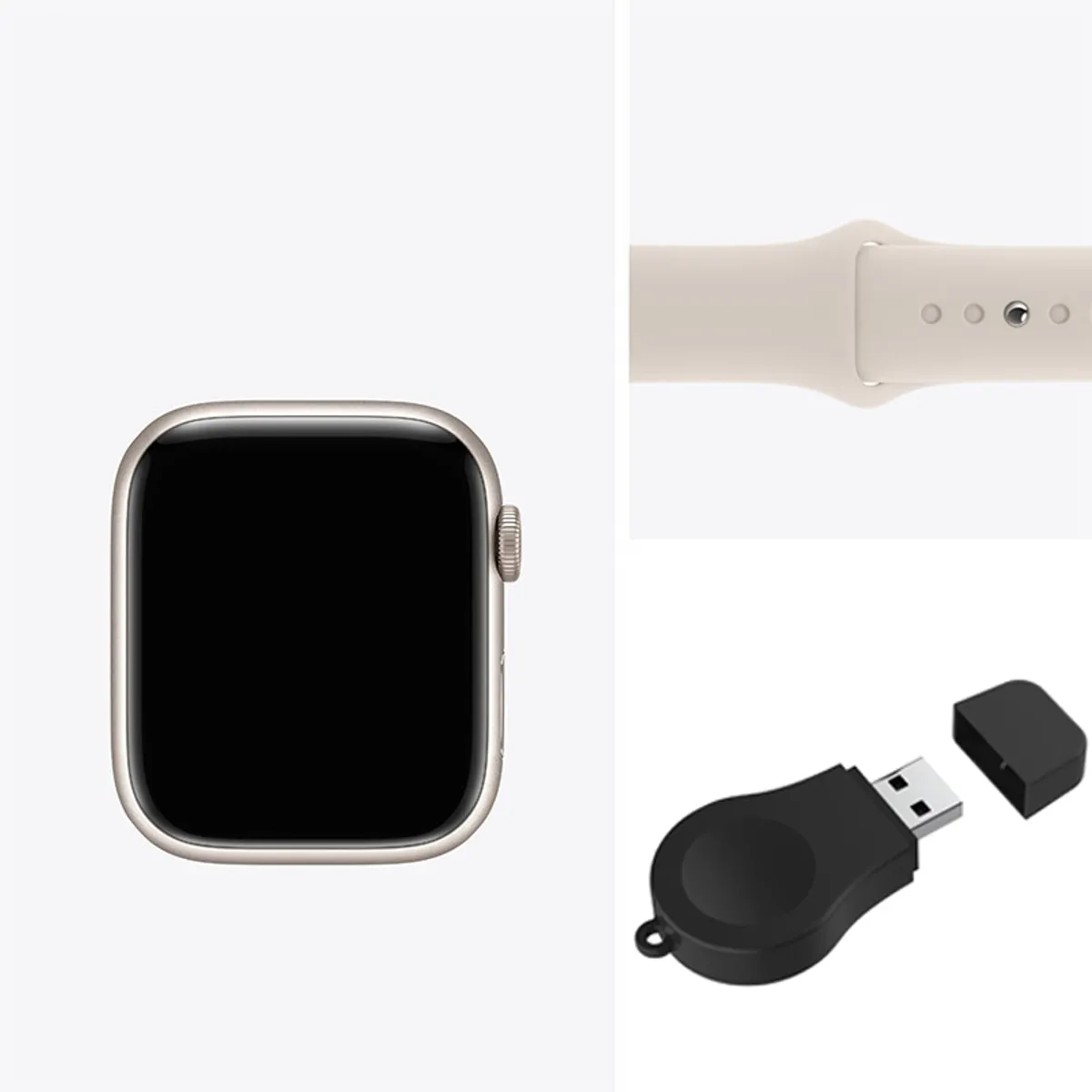 APPLE - Apple Watch Series 7 45mm GPS - Blanco Reacondicionado(Semi Nuevo)