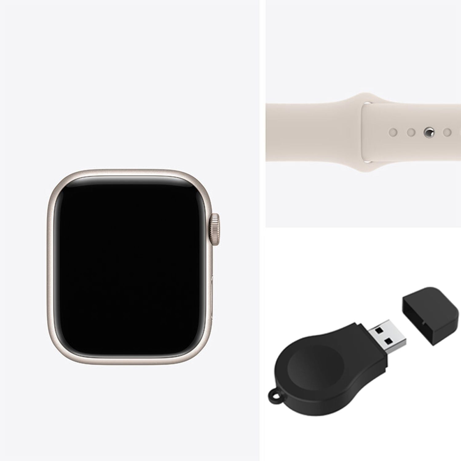 APPLE Apple Watch Series 7 45mm GPS - Blanco Reacondicionado(Semi