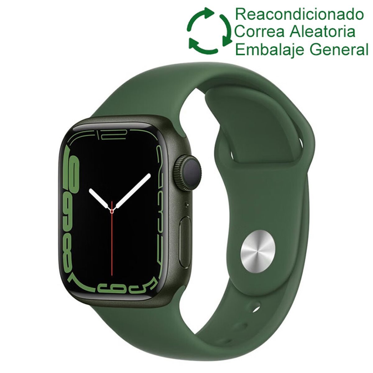 APPLE - Apple Watch Series 7 45mm GPS - Verde Reacondicionado(Semi Nuevo)
