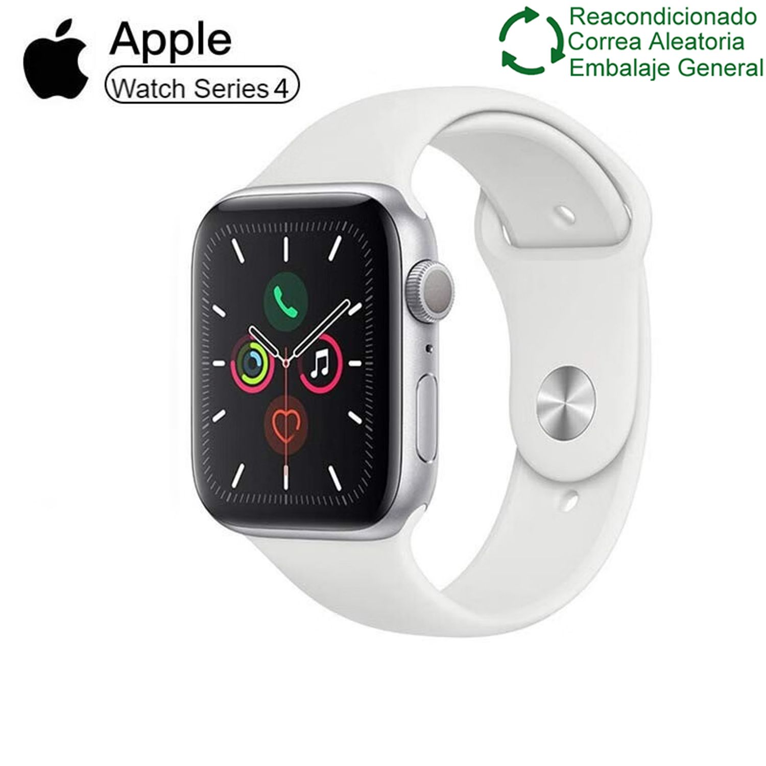 APPLE Apple Watch Series 5 44mm GPS - Blanco Reacondicionado(Semi