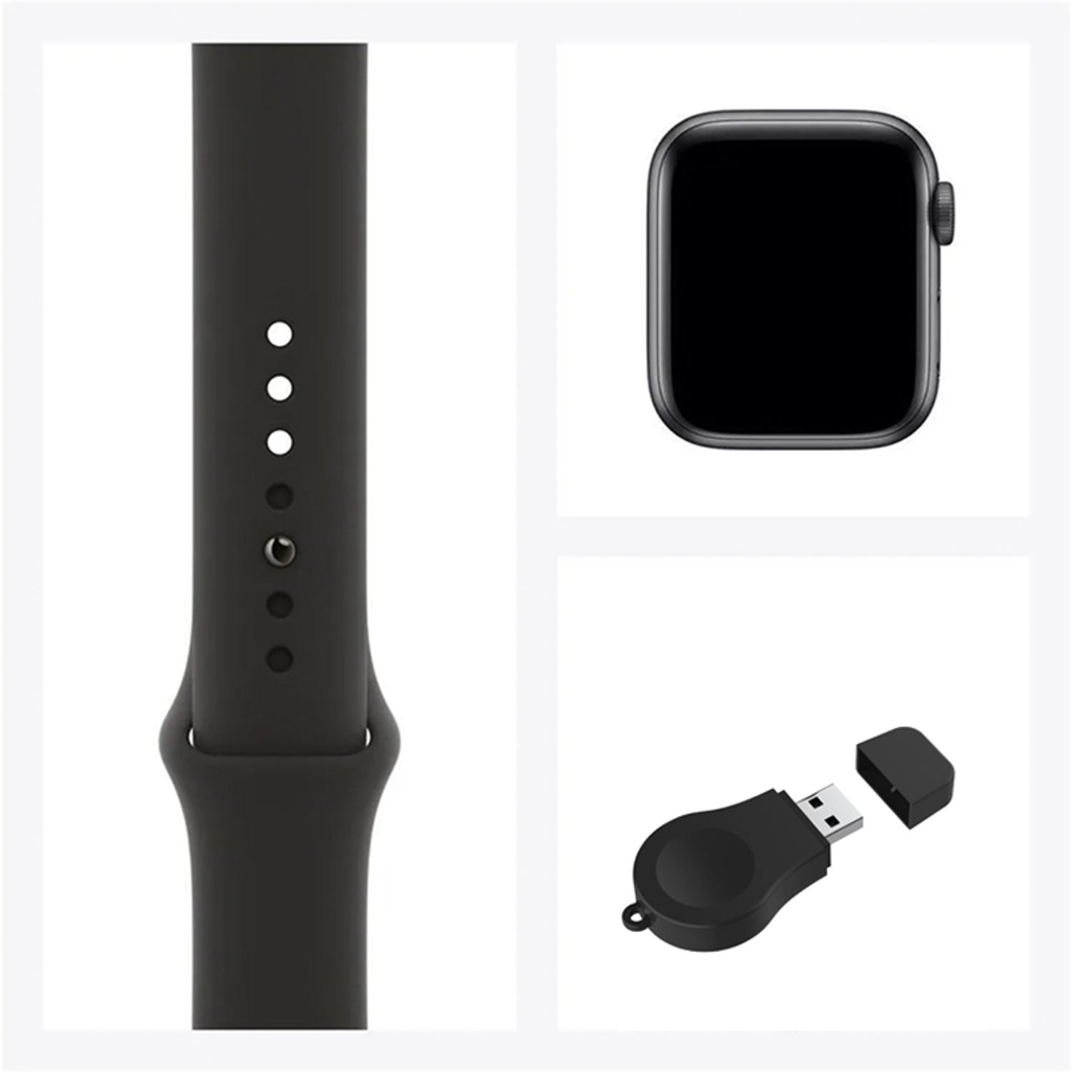 APPLE Apple watch series 5 44mm GPS - Negro Reacondicionado(Semi