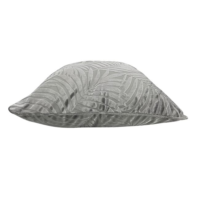 VEKKAHOME - COJIN CUADRADO 50X50 AQUA PLATA TEXTURA