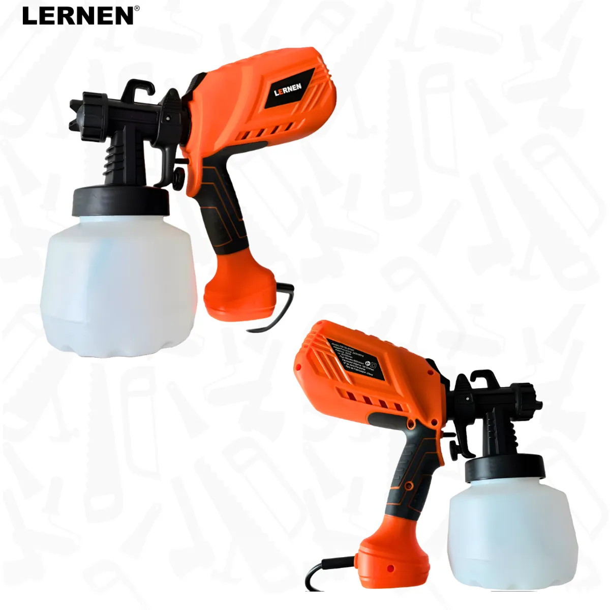 LERNEN - Pistola Para Pintar Eléctrica Con Compresor 550w