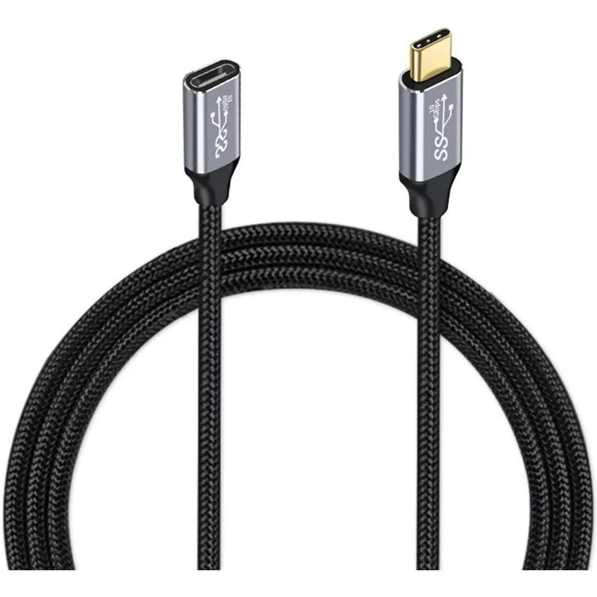 KUANGYE - Cable Extensión Usb C 3.1 Gen2 3m 10gbps Pd100w Qc 4.0 4k
