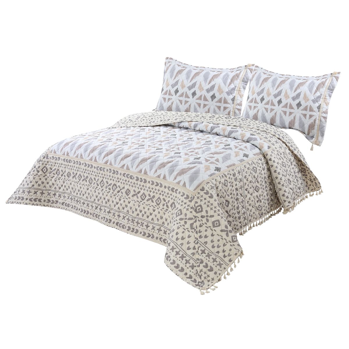 VEKKAHOME - QUILT 2 PLAZAS RUSTIC