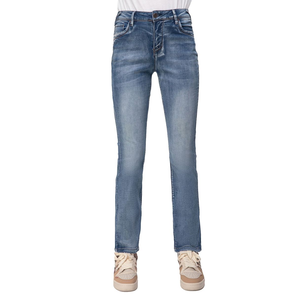 FASHION'S PARK - Jeans Mujer Flo Recto Azul Fashion's Park