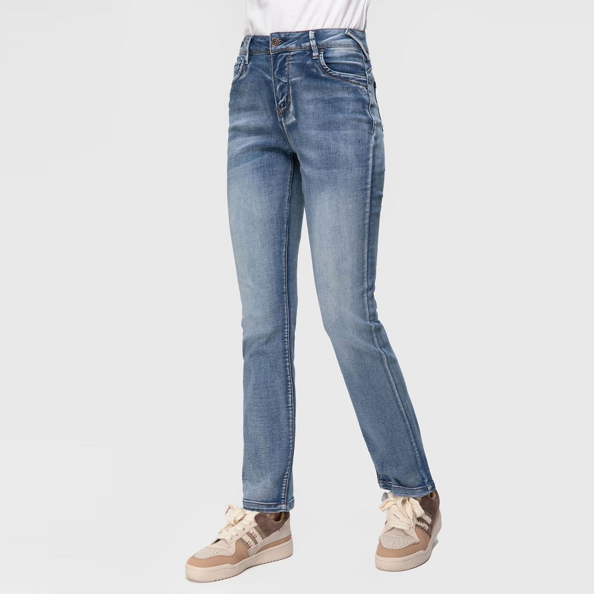 FASHION'S PARK - Jeans Mujer Flo Recto Azul Fashion's Park
