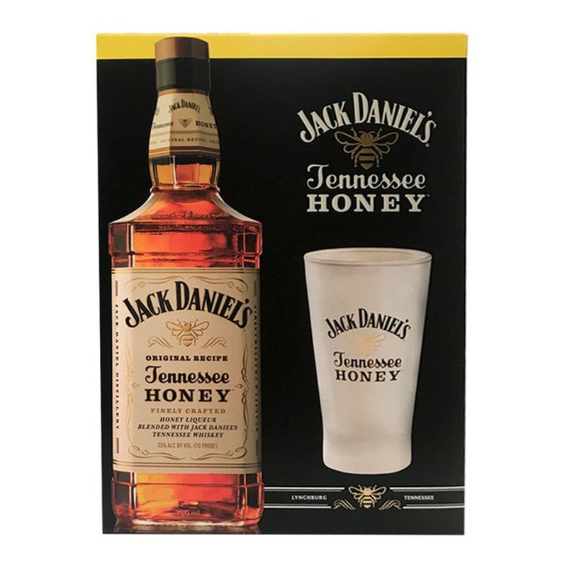 JACK DANIELS - Whisky Jack Daniels Honey 750 ml + vaso honey 250 ml en Caja
