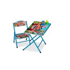 GENERICO - Mesa Tipo Escritorio Para Niños + 1 Silla Modelo Safari