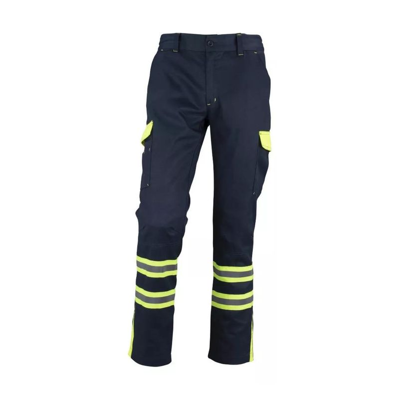 T-WORLD - Pantalón Cargo Gabardina Bicolor Con Cinta Reflectante