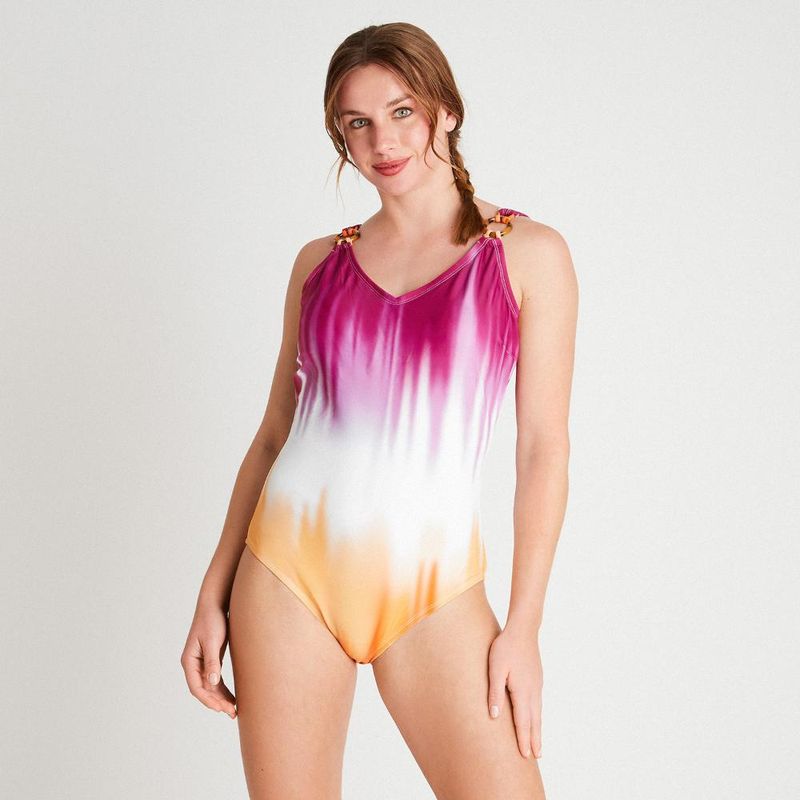 CURVI - Traje De Baño 1 Pieza En Degradé Mujer Curvi
