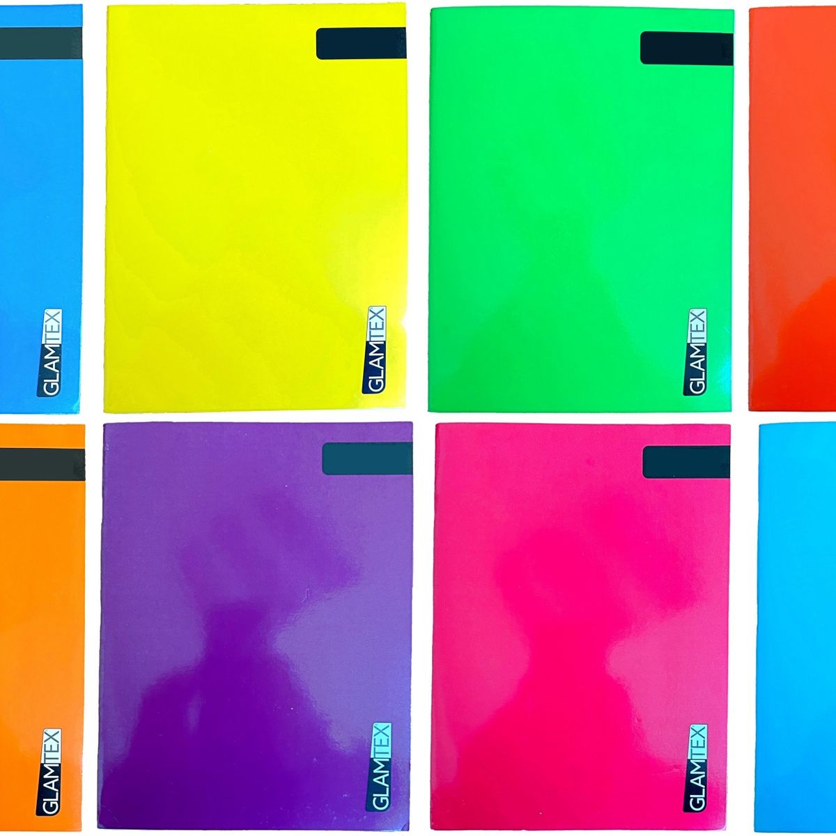 GLAM - CUADERNO COLLEGE 80HJS CALIGRAFIA VERT 8UNI COLORES GLAMTEX