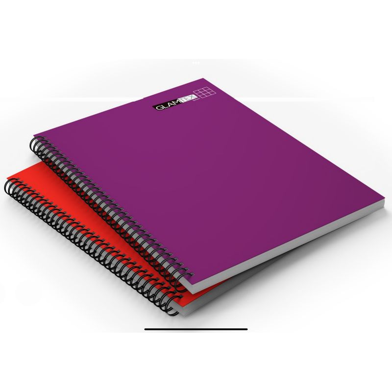 GLAM - CUADERNO UNIVERSITARIO 100HJS CROQUIS 8UNI COLORES GLAMTEX