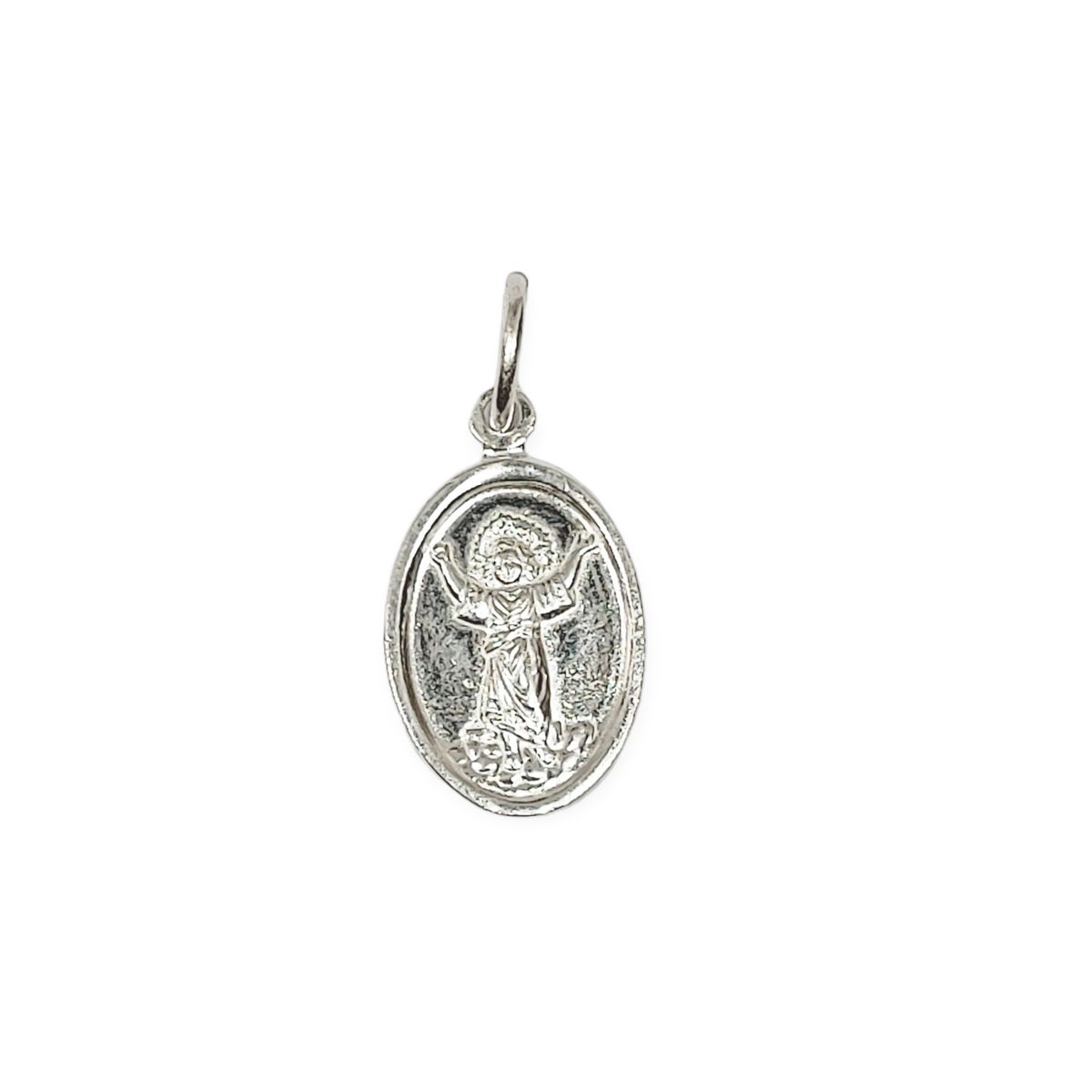 COGGIOLA - Colgante Medalla Divino Niño Plata Fina 925