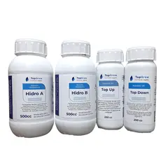 GENERICO - Solución nutritivas Hidroponía A+B 500 cc + pH sube y baja (250 cc)