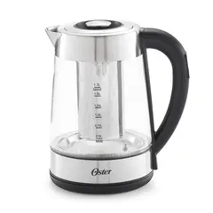 OSTER - Hervidor De Vidrio con Control Temperatura E Infusor De Té