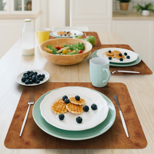 DAVANTI - Set 6 Individuales Blonde  Rectangular