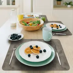 DAVANTI - Set 6 Individuales Gray Rectangular
