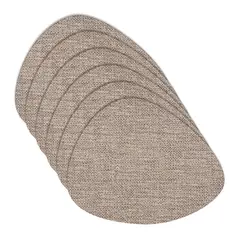 DAVANTI - Set 6 Individuales Luxe Pure Cashemere Stone