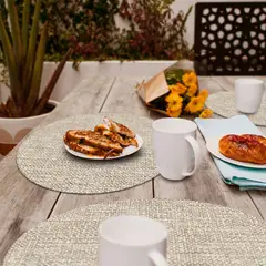 DAVANTI - Set 4 Individuales Luxe Safari Redondo