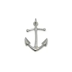 ANDREA COGGIOLA JOYAS - Colgante Ancla Plata Fina 925