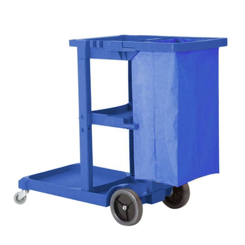 GENERICO - Carro porta útiles de aseo con tapa y bolsa.