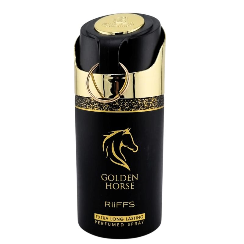 RIIFFS PARFUMS - RIIFFS LUXURY GOLDEN HORSE PERFUMED BODY SPRAY 250ML