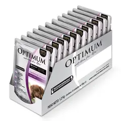 OPTIMUM - - Alimento Húmedo Cachorros Sabor Pollo 12 Sobres