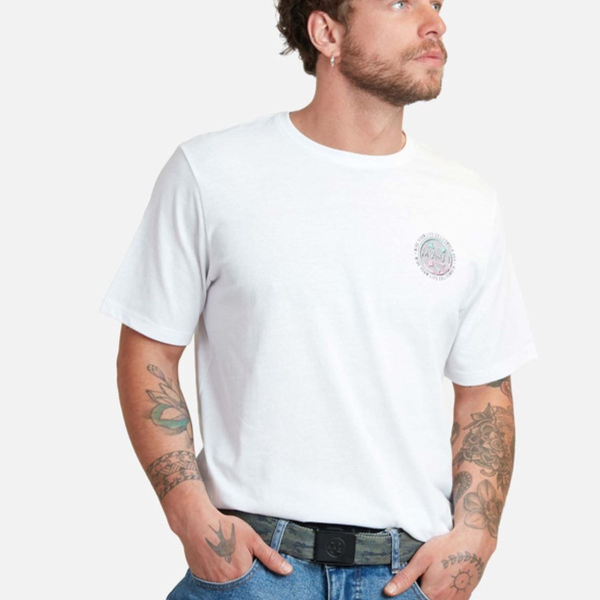 MAUI AND SONS - Pack Polera Cinturon Blanco 5AV1766 Hombre Maui and sons